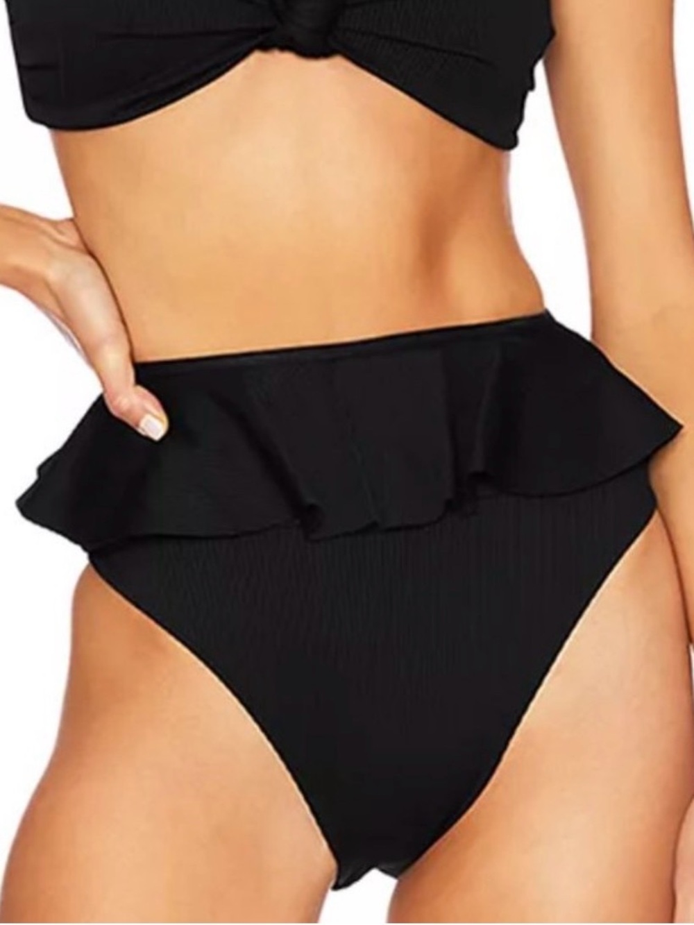Beach Riot Daisy High Waist Peplum, size large